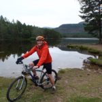 Robin Mountain Biking in the Cairngorms