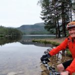 Robin mountain biking in Rothiemurchus