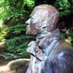 Statue of Robert Burns in the Birks of Aberfeldy