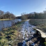 Walking by the banks of the River Tweed